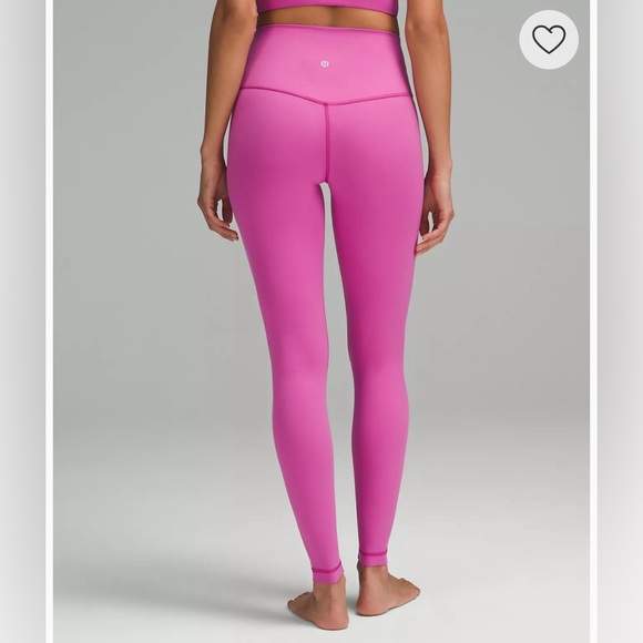 NWT Lululemon Align High Rise Leggings 28” - Pow Pink Tone Size 6 - Picture 4 of 12